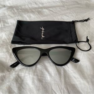 Victoria’s Secret PINK Cat Eye Sunglasses Black